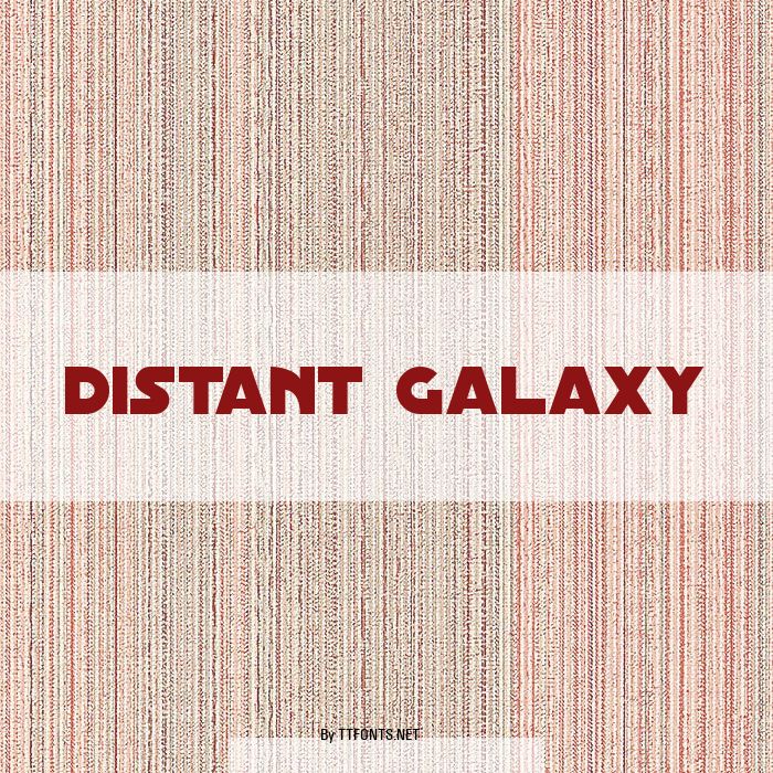Distant Galaxy example